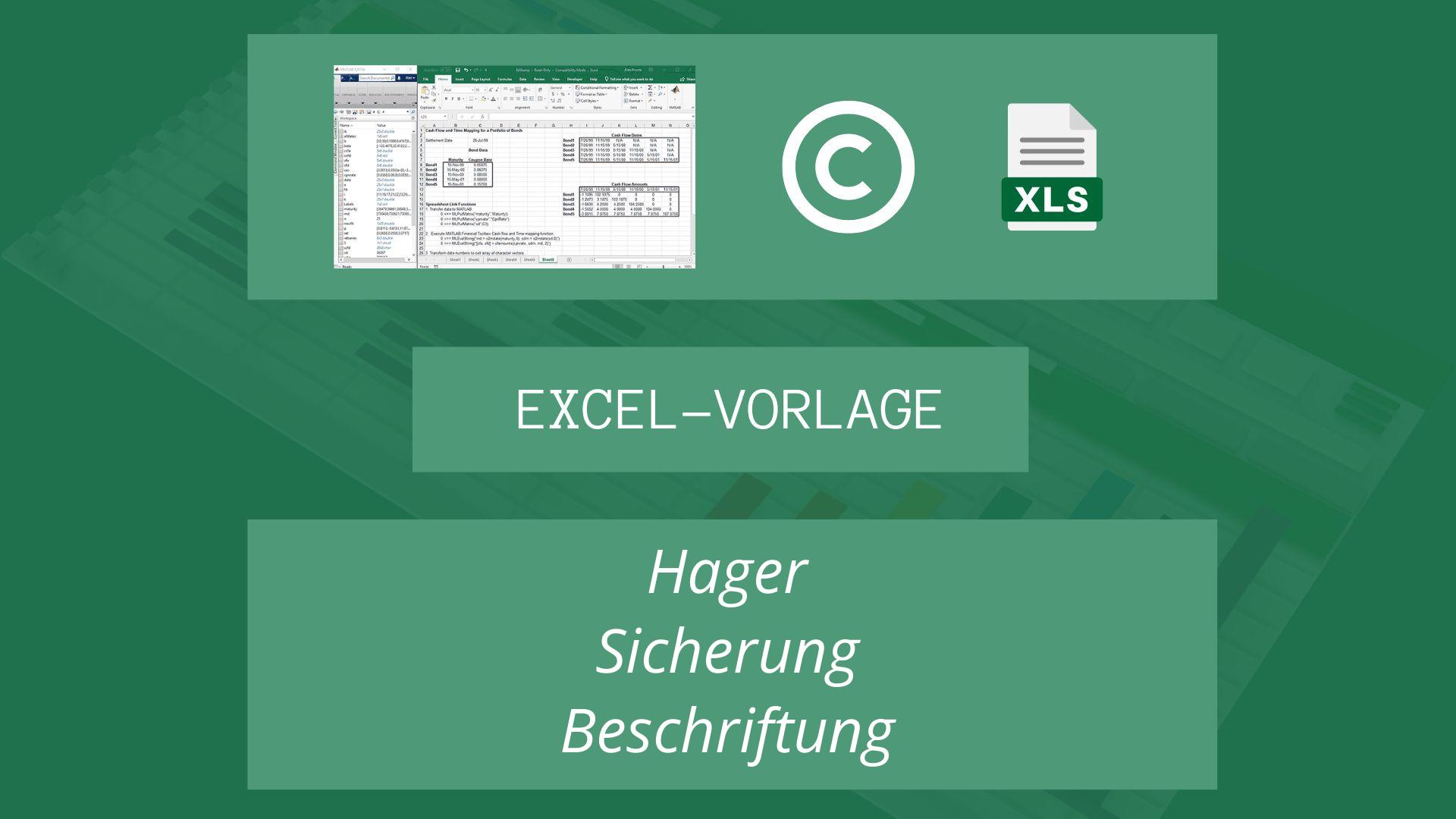 Hager Sicherung Beschriftung